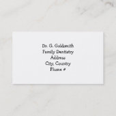 Kennisgeving tandheelkundige benoeming afsprakenkaartje (Achterkant)