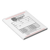 Kennisgeving van de politie van het vagevuur notitieblok (Schuin)