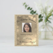 Kennisgeving van overlijden briefkaart (Staand voorkant)