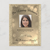 Kennisgeving van overlijden briefkaart (Voorkant)