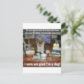 Kennishond microscopische organismen op de huid briefkaart (Staand voorkant)