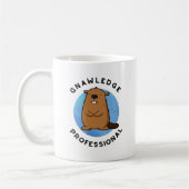Kennisprofessional Funny Beaver Pun Koffiemok (Links)