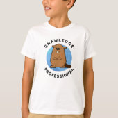 Kennisprofessional Funny Beaver Pun T-shirt (Voorkant)