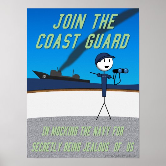 Kenniswet "Join the Coast Guard"-Poster Poster (Voorkant)