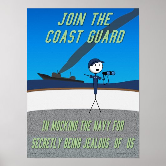 Kenniswet "Join the Coast Guard"-Poster Poster (Voorkant)