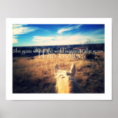 Kenny Chesney Country Western Cowgirl Horse Poster (Voorkant)