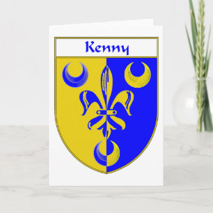 Kenny Coat of Arms / Family Crest Feestdagen Kaart