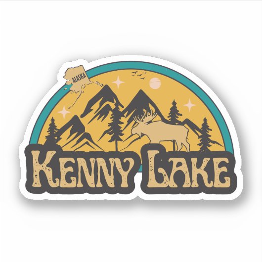 Kenny Lake, Alaska Sticker (Voorkant)