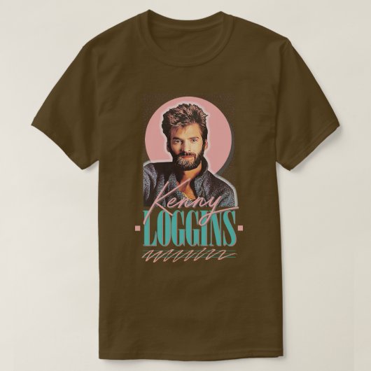 Kenny Loggins jaren '80 Esthetisch Fan Art Design T-shirt (Design voorkant)