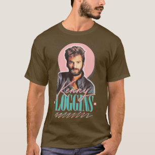 Kenny Loggins jaren '80 Esthetisch Fan Art Design  T-shirt