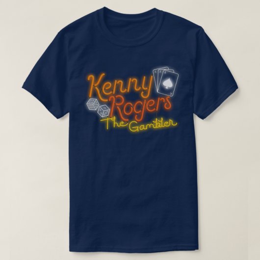 Kenny Rogers De Gokker Neon T-shirt (Design voorkant)