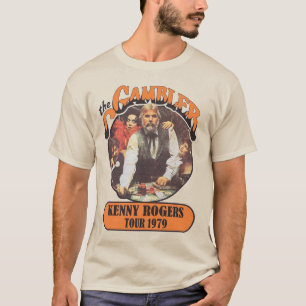 Kenny Rogers, de gokker retro klassieke land T-shirt