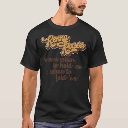 Kenny Rogers The Gambler Classic T-Shirt (Voorkant)