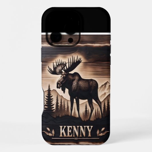 Kenny's Eland Houtbranden iPhone Hoesje (Achterkant)