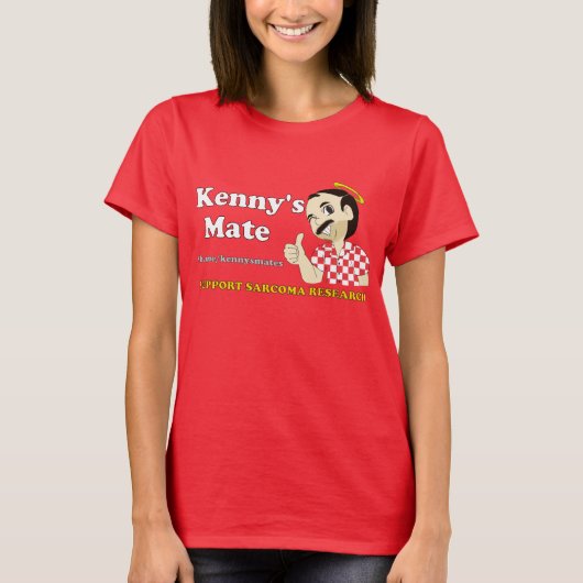 Kenny's Mate Red T-shirt-Shirt T-shirt (Voorkant)