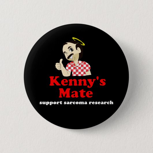 Kenny's Mate Sarcoma Research Support Badge Ronde Button 5,7 Cm (Voorkant)