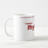 Keno Addict's witte mok (Links)