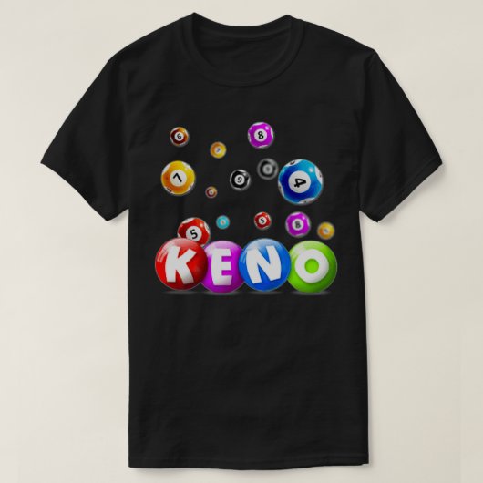 Keno Casino Gamble Game T-shirt (Design voorkant)