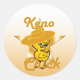 Keno Chick #10 Ronde Sticker