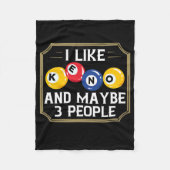 Keno Game Player Slot Machine Numbers Casino Fleece Deken (Voorkant)