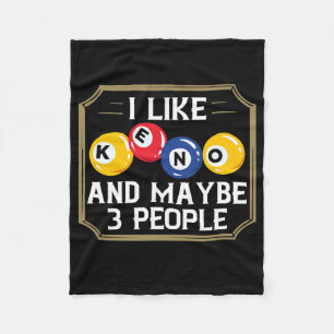 Keno Game Player Slot Machine Numbers Casino Fleece Deken