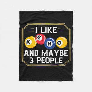 Keno Game Player Slot Machine Numbers Casino Fleece Deken