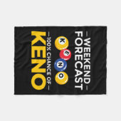 Keno Game Player Slot Machine Numbers Casino Fleece Deken (Voorkant (Horizontaal))