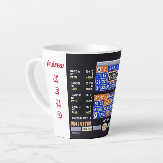 "Keno Rookie" Latte Mok (Linkerhoek)