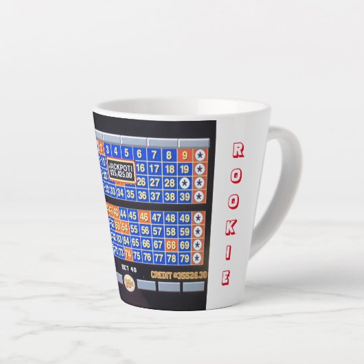 "Keno Rookie" Latte Mok (Rechterhoek)