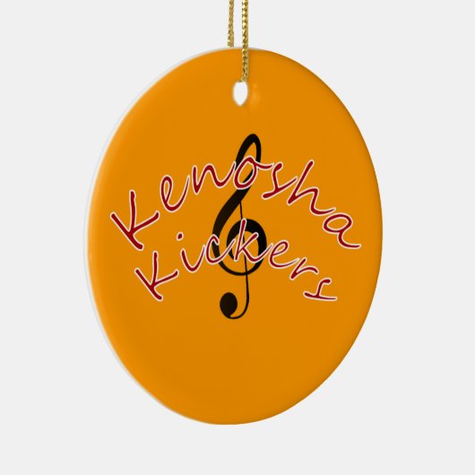 Kenosha Kickers Keramisch Ornament (Rechts)