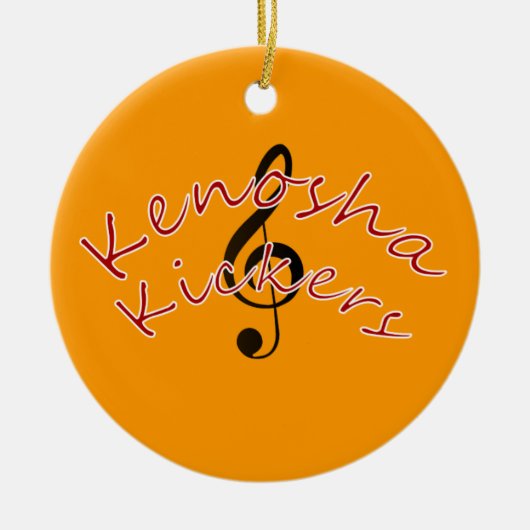 Kenosha Kickers Keramisch Ornament (Voorkant)