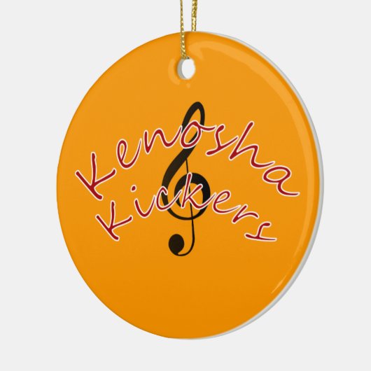 Kenosha Kickers Keramisch Ornament (Links)