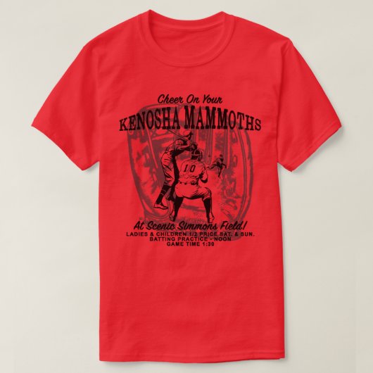 Kenosha Mammoths Tshirt (Design voorkant)