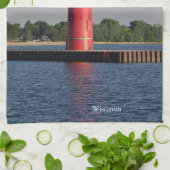 Kenosha North Pierhead Lichte keukenhanddoek (Gevouwen)