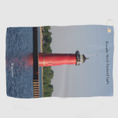 Kenosha North Pierhead Light golfhanddoek (Horizontaal)