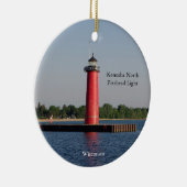 Kenosha North Pierhead Light Keramisch Ornament (Rechts)