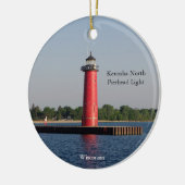 Kenosha North Pierhead Light Keramisch Ornament (Links)