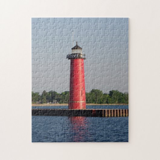 Kenosha North Pierhead Light legpuzzel (Verticaal)