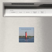 Kenosha North Pierhead Light-magneet Magneet (Insitu (Vaatwasser))