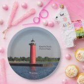 Kenosha North Pierhead Light paper bord (Feest)