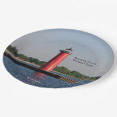 Kenosha North Pierhead Light paper bord (Gekanteld)