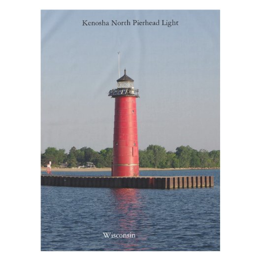 Kenosha North Pierhead Light tablecloth Tafelkleed (Voorkant)
