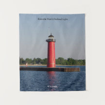 Kenosha North Pierhead Light tapestry