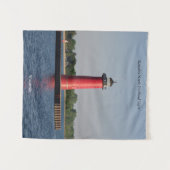 Kenosha North Pierhead Light tapestry Wandkleed (Voorkant (horizontaal))
