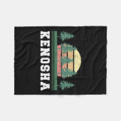Kenosha Retro Stad Mannen Vrouwen Kinder Gift Fleece Deken (Voorkant (Horizontaal))