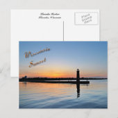 Kenosha Sunset Briefkaart (Voorkant / Achterkant)