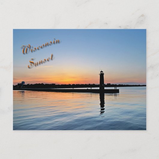 Kenosha Sunset Briefkaart (Voorkant)