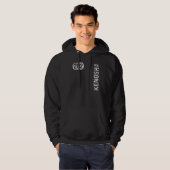 Kenosha Wisconsin 262 Area Code Retro Hoodie (Voorkant volledig)