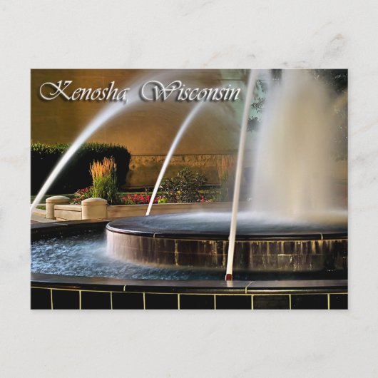Kenosha, Wisconsin Briefkaart (Voorkant)