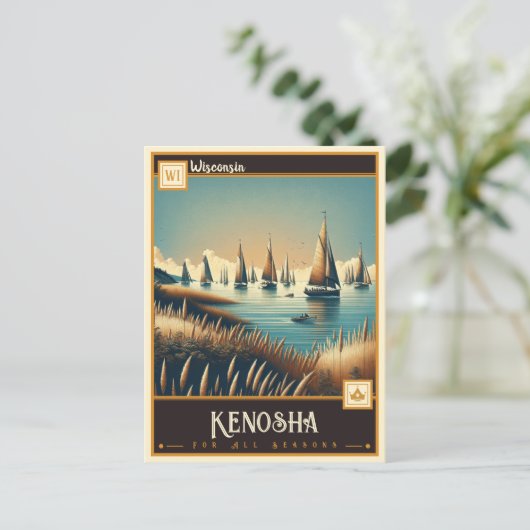 Kenosha, Wisconsin |  Briefkaart (Staand voorkant)